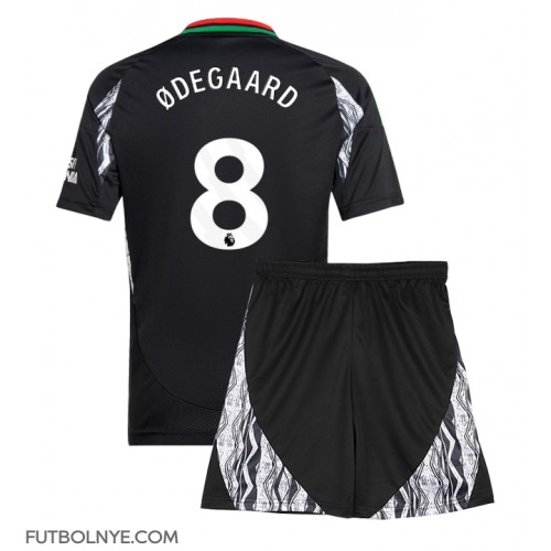 Camiseta Arsenal Martin Odegaard #8 Visitante Equipación para niños 2024-25 manga corta (+ pantalones cortos)